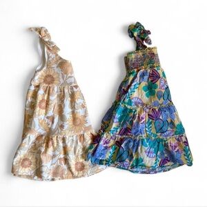 Sincerely Jules Kids Floral Dress in Yellow and Cream